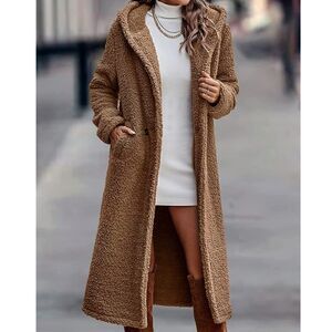 Camel Faux Fur Warm Winter Coat